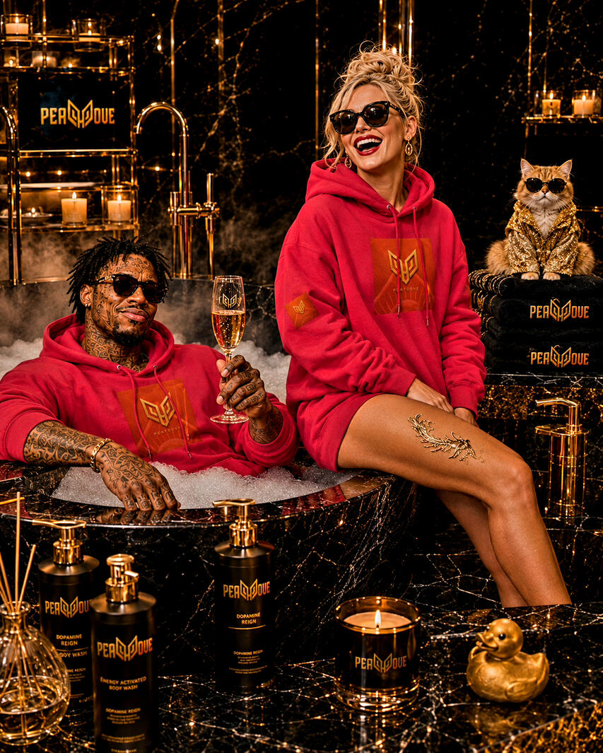 The PEAFDOVE® Signature Signal Hoodie. The PEAFDOVE® Signature Signal Hoodie carries the wing emblem — a bold luxury signal for aura, confidence and billionaire presence.